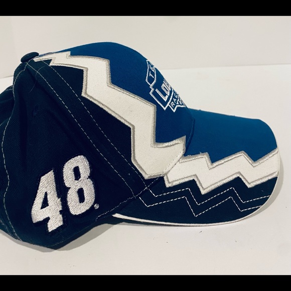 NASCAR Team Lowe’s Racing 48 Jimmie Johnson Sharktooth Baseball Hat Hendricks - Picture 3 of 7